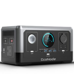 EcoNode Nodemini -300W/600W 285WH Portable Power Station -Home UPS Inverter